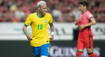 Brasil goleia Coreia do Sul com ataque envolvente e dois gols de Neymar